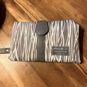 Eddie Bauer Gray Birch Print First Adventure Travel Diaper Changing Pad